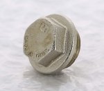Заглушка резьбовая латунная Uni-Fitt 1/2" НР никелированная 608N2000