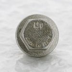 Заглушка резьбовая латунная Uni-Fitt 1/2" НР никелированная 608N2000