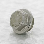 Заглушка резьбовая латунная Uni-Fitt 1/2" НР никелированная 608N2000