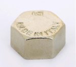 Заглушка резьбовая латунная Uni-Fitt 1/2" ВР никелированная 607N2000