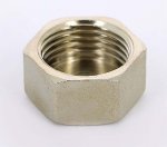 Заглушка резьбовая латунная Uni-Fitt 1/2" ВР никелированная 607N2000