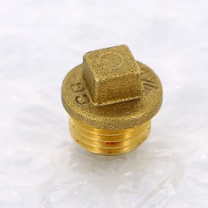 Заглушка резьбовая латунная Uni-Fitt 1/4" НР с квадратом 608G0000