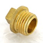Заглушка резьбовая латунная Uni-Fitt 1/4" НР с квадратом 608G0000
