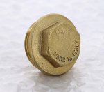 Заглушка резьбовая латунная Uni-Fitt 1" НР 608G4000