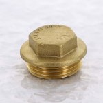 Заглушка резьбовая латунная Uni-Fitt 1" НР 608G4000