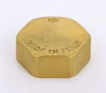 Заглушка резьбовая латунная Uni-Fitt 1" ВР 607G4000