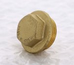 Заглушка резьбовая латунная Uni-Fitt 3/4" НР 608G3000