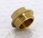 Заглушка резьбовая латунная Uni-Fitt 3/4" НР 608G3000