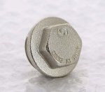 Заглушка резьбовая латунная Uni-Fitt 3/4" НР никелированная 608N3000