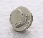 Заглушка резьбовая латунная Uni-Fitt 3/4" НР никелированная 608N3000