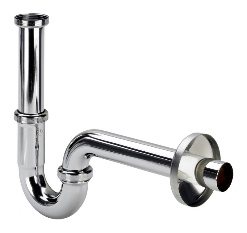 Сифон трубный хромированный Viega 5611 без выпуска DN 32 - купить ...