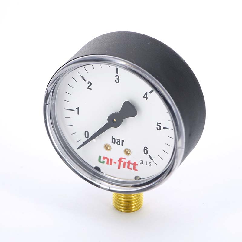 Манометр радиальный Uni-Fitt 1/4\" 10 бар 50 мм - купить недорого в ...