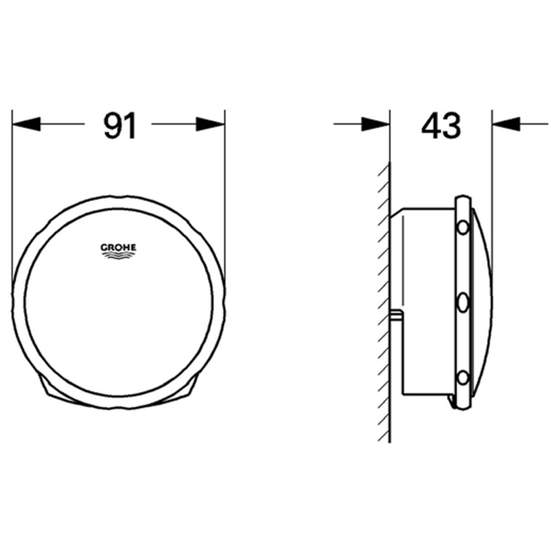 Накладная панель на слив- перелив Grohe TALENTOFILL холодный рассвет ...