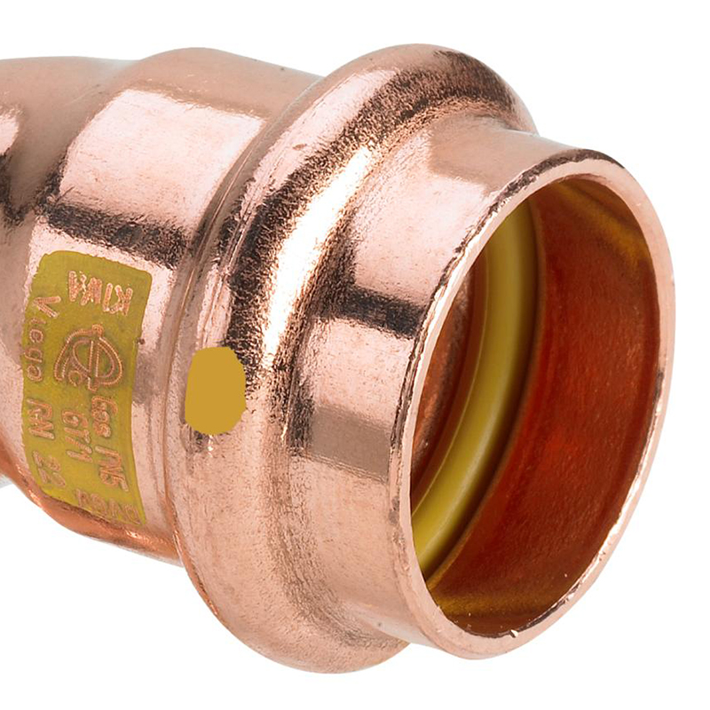 Отвод Viega Profipress G медный однораструбный для газа 90* 15 мм ...