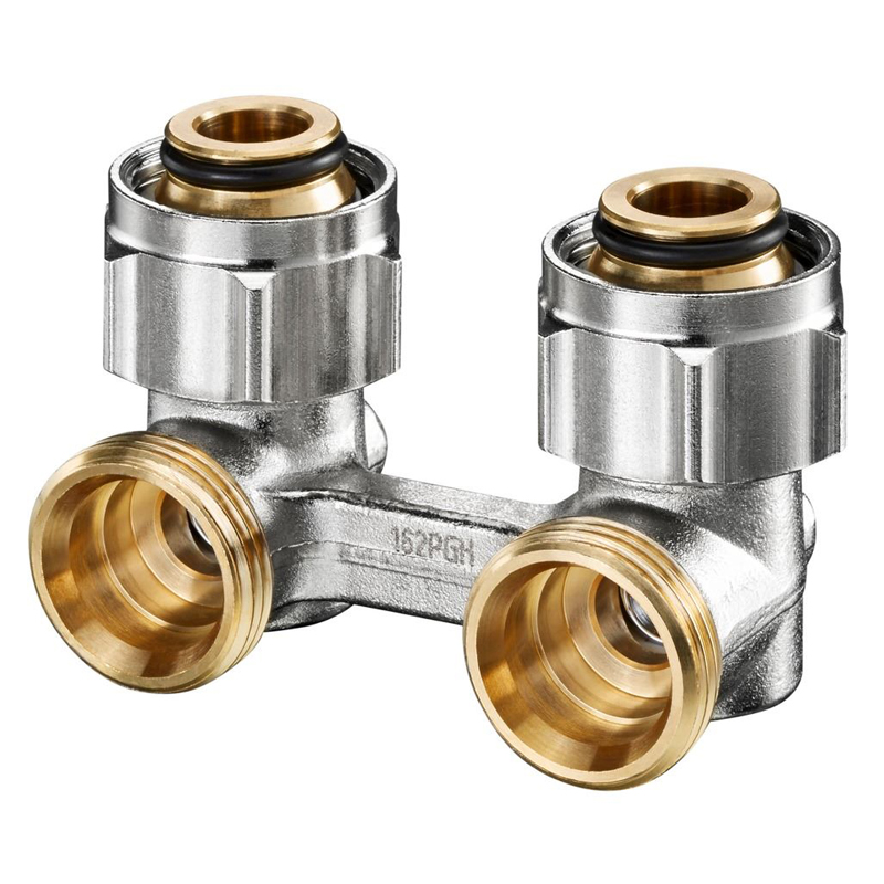 Узел для подключения радиаторов Oventrop Multiflex F угловой 3/4quot; НГ - купить не