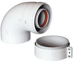 Baxi Отвод DN 60/100, коаксиальный 90 (для котла)