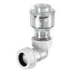 Канализационный обратный клапан McAlpine 3/4" вертикальный с отводом 90* D19-23 мм
