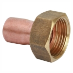 Муфта переходная под пайку Sanha 15x3/4" ВП-ВР с накидной гайкой 5359g медь