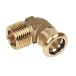 Угол 90° прессовый Sanha 22x3/4" ВПр-НР 8092g бронза
