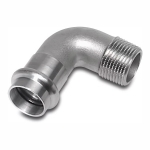 Угол прессовый Sanha 28x1" ВПр-НР 9092AG нержавеющая сталь