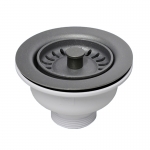 Выпуск для сифона McAlpine 40-113мм h70мм черный матовый с фактурой гранит MRSKW7-MLB