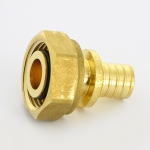 Муфта аксиальная Uni-Fitt 16 x 3/4" ВР евроконус с накидной гайкой