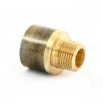 Переходник Effebi круглый НВ 3/4" x 1" бронза