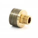 Переходник Effebi круглый НВ 1/2" x 1" бронза