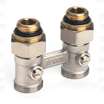 Блок шаровых кранов Rehau Rautitan G 1/2 - G 3/4 прямой