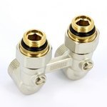 Блок шаровых кранов Rehau Rautitan G 1/2 - G 3/4 угловой (12407371001)
