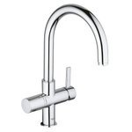 Смеситель для кухни GROHE Blue с высоким изливом Смеситель для водопроводной и фильтрованной воды хр