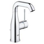 Смеситель для раковины GROHE Essence с донным клапаном и средним изливом M SIZE хром