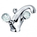 Смеситель для раковины KLUDI Adlon с хрустальными рукоятками Swarovski