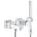 Смеситель для ванны GROHE Eurocube с душевым гарнитуром хром