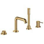 Смеситель для ванны на 4 отверстия GROHE Essence New с душевым гарнитуром холодный рассвет