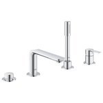 Смеситель для ванны на 4 отверстия GROHE Lineare New с душевым гарнитуром хром