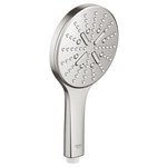 Душевая лейка GROHE Rainshower SmartActive 130 Cube 3 вида струй с огран. расхода суперсталь