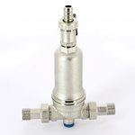 Фильтр промывной Uni-Fitt 1/2" х 3/4" ВН никелированный с краном