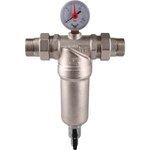 Фильтр Tiemme 3130N 1/2" промывной латунный с манометром и сгонами