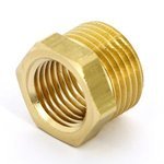 Футорка резьбовая латунная Uni- Fitt 3/8"x1/8" ВН