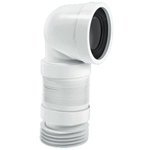Гофра для унитаза угловая 90* McAlpine L90-110 мм L260-540 мм