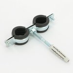 Хомут для труб Walraven Cobra 3/8" (15-18 мм) двойной, шпилька+дюбель