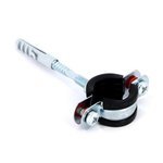 Хомут Uni-Fitt 3/4" (25-29 мм) с резиновым уплотнителем шпилькой и дюбелем