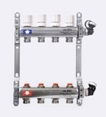 Коллекторная группа Uni- Fitt 1"-3/4" 12 выходов с вентилями (нерж. сталь)