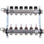 Коллекторная группа Uponor Smart S с расходомерами 3/4"х6 евроконус
