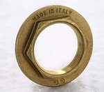 Контргайка резьбовая латунная Uni-Fitt с бортиком 1"1/4 ВР