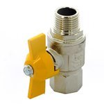 Кран шаровой F.I.V. FUTURGAS 1" НВ полнопроходной, ручка бабочка