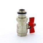 Кран шаровой Itap IDEAL 098 НВ 1/2` с уплотнением американка бабочка