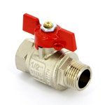Кран шаровой Uni-Fitt НВ 1/2" полнопроходной бабочка