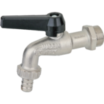 Кран шаровый садовый BUGATTI ALASKA 689 Н 1/2" со штуцером ручка